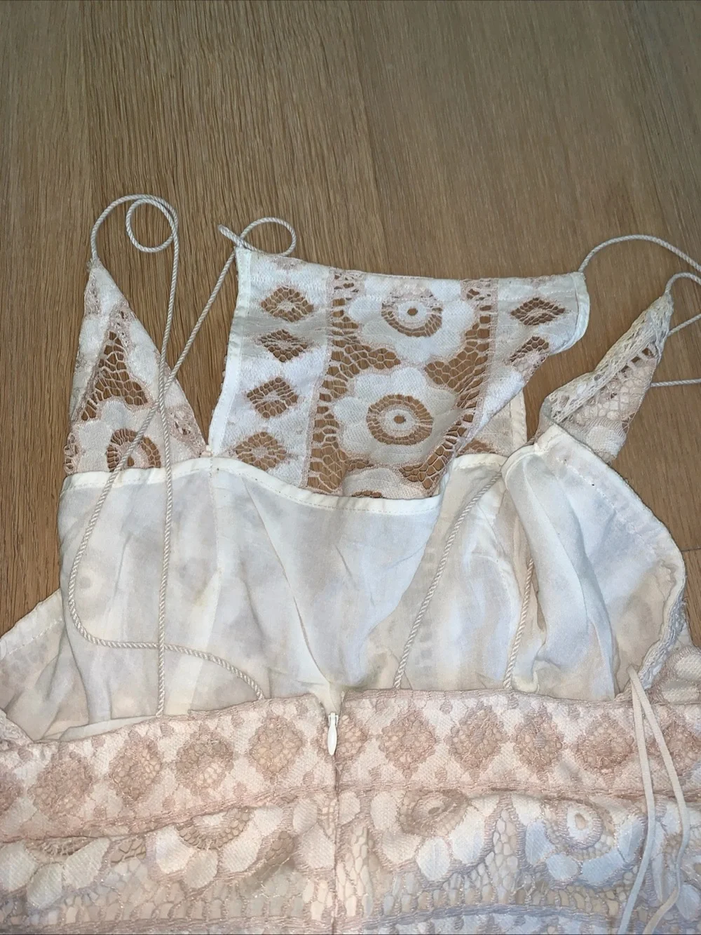 White Lace Backless Fit & Flare Dress - Picture 8 of 10